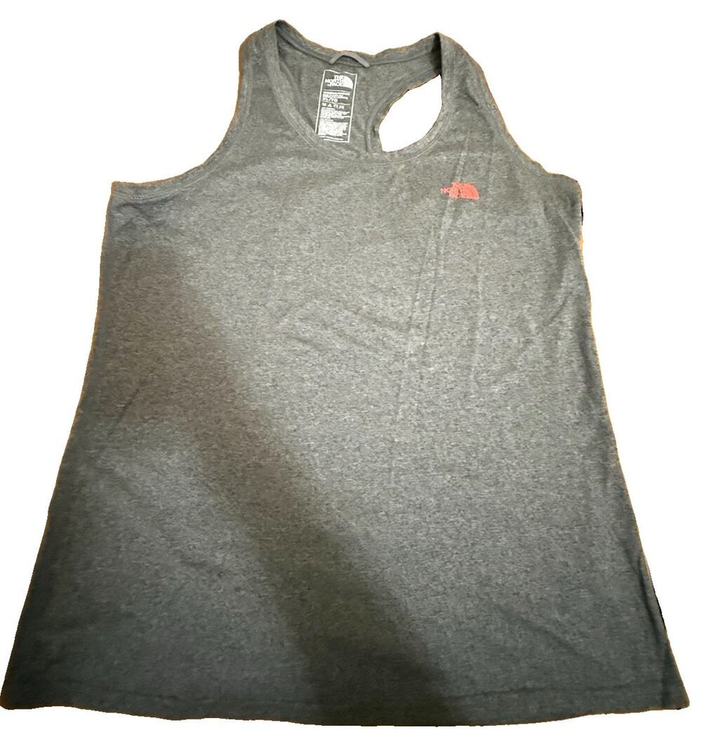 THE NORTH FACE Women’s FlashDry Racerback Scoop Neck Tank Top Gray Size XL